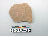 藏品(紅色夾砂帶紋陶片)的圖片